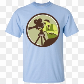 Cameraman Director Vintage Camera Retro T-shirt - Stranger Things Steve Shirt, HD Png Download - cameraman png