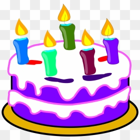 Birthday Cake Clip Art, HD Png Download - birthday cake clipart png