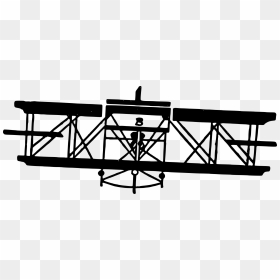 Vintage Airplane Clip Arts - Wright Brothers Plane Silhouette, HD Png Download - vintage airplane png