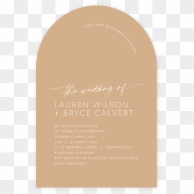 The Wedding -arch, White Ink On Biscotti - Calligraphy, HD Png Download - wedding arch png