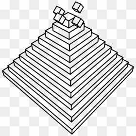 Multiple 3d Cubes Rolling Down A Pyramid [animation] - Clip Art, HD Png Download - 3d pyramid png