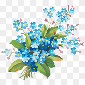 Flowers Flower Flores Ftestickers Stickers Autocollants - Çiçek Png, Transparent Png - forget me not png