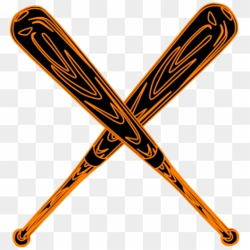 Baseball Bats Crossed Png, Transparent Png - baseball bats crossed png