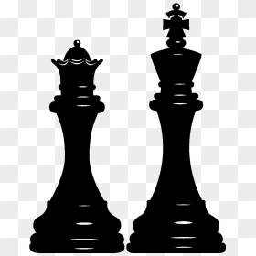 Chess Png Image - Silhouette Queen Chess Piece, Transparent Png - king and queen png