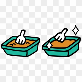 Kitty & Cat Litter Box Swap - Cat Litter Clip Art, HD Png Download - litter png