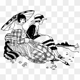 Ladies Sitting In The Sun Clip Arts - Clip Art, HD Png Download - white sun png
