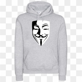 Guy Fawkes Sweatshirt B&c Hooded , Png Download, Transparent Png - guy fawkes png