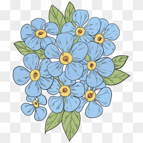 Forget Me Not Clipart, HD Png Download - forget me not png