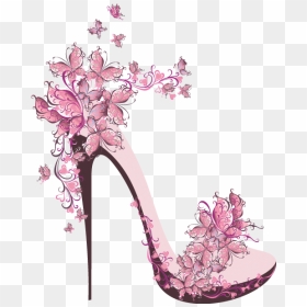 Pink Photography Wedding High-heel High Footwear Shoe - High Heel Shoe Illustration, HD Png Download - heel png