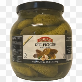Marco Polo Dill Pickles - Marco Polo Dill Pickles 48 Oz, HD Png Download - dill pickle png