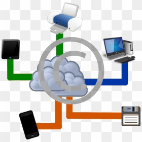 Cloud Computing Clipart Png, Transparent Png - brain .png