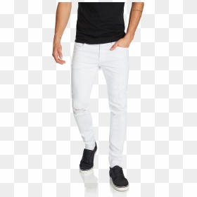 Travis Skinny Ripped Jean - Pocket, HD Png Download - ripped jeans png