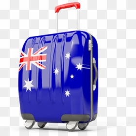 Suitcase With Flag - Australian Flag Suitcase Png, Transparent Png - suit case png