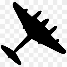 Messerschmitt Bf 110 Clip Art Airplane Bomber - Bomber Plane Silhouette Png, Transparent Png - vintage airplane png