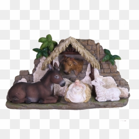 Baby Jesus With Animals Nativity , Png Download - Animal Figure, Transparent Png - baby animals png