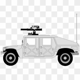 Humvee 02 Clip Arts - Draw A Military Car, HD Png Download - hummer png