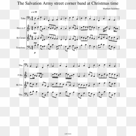The Salvation Army Band Sheet Music For Tuba, French - Play Spooky Scary Skeletons On Trumpet, HD Png Download - music band png