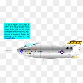X-24 A - Jet Aircraft, HD Png Download - vintage airplane png