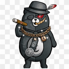 ダンガンロンパ - Danganronpa Ultra Despair Girls Kurokuma, HD Png Download - thug life cigar png