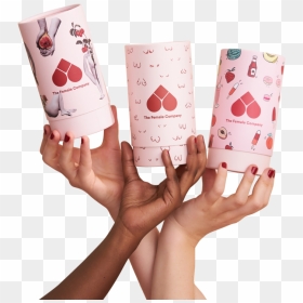 Hands Holding Female Design Boxes, HD Png Download - hand holding something png