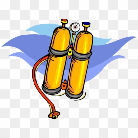 Transparent Diver Clipart - Scuba Tank Cartoon Png, Png Download - gas tank png