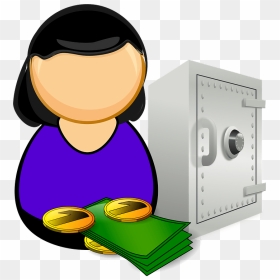 Accountant / Bank Officer Clipart, HD Png Download - bank vault png