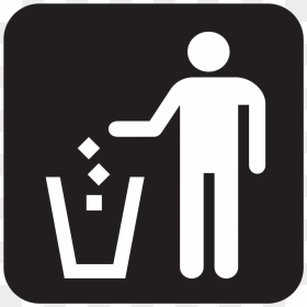 Rubbish Bin Logo, HD Png Download - litter png