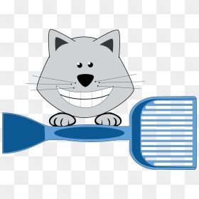 Cat Litter Box Clipart Clip Art Black And White Stock - Cat Litter Clipart, HD Png Download - litter png