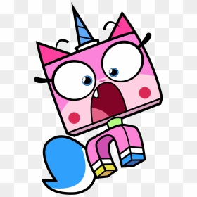 Unikitty Get Shocked By Master Frown By Cgh Walker - Unikitty Hd, HD Png Download - shocked patrick png