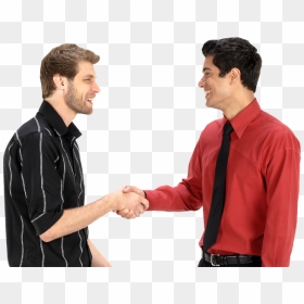 Two Men Shaking Hands, HD Png Download - two people png