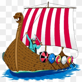 Cartoon Viking Ship Gif, HD Png Download - viking ship png