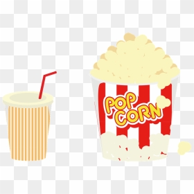 Popcorn Snack Juice Clipart - Fast Food, HD Png Download - popcorn transparent png