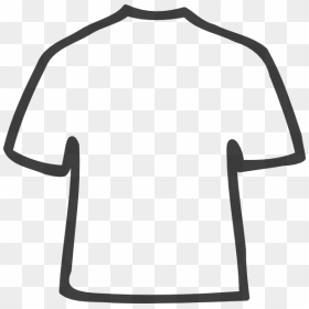 Tshirt Clipart Outline - Transparent T Shirt Clipart Black And White, HD Png Download - tshirt outline png