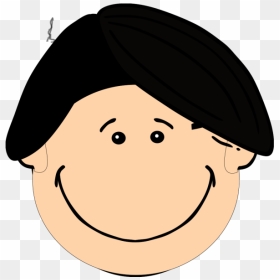 Smiling Dark Hair Boy Png Icons - Short Black Hair Clipart, Transparent Png - boy hair png