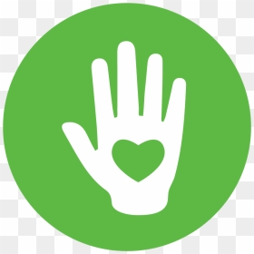 Hand With Heart - Spring Boot Svg, HD Png Download - hand .png