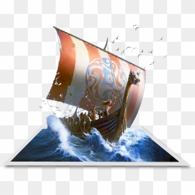 Viking Ship Art , Png Download - Viking Ship Art, Transparent Png - viking ship png