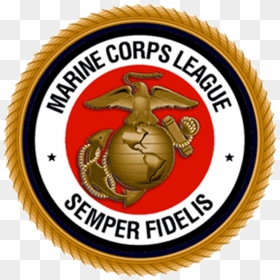 Marine Corps Asheville - Marine Corps League Semper Fidelis Logo, HD Png Download - marine corps emblem png