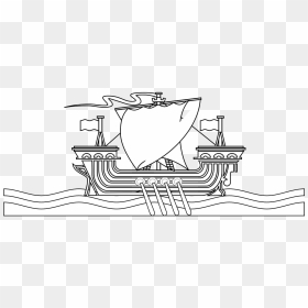 Ausmalbilder Boote Schiffe, HD Png Download - viking ship png
