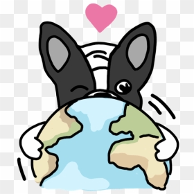 Frenchie Travel Stickers By Yeah Bunny Messages Sticker-8 - Animated Gif Dog Eating, HD Png Download - energizer bunny png