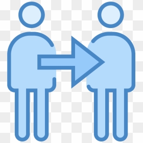 A Drawing Of Two People Side By Side With A Small Space - Space Between People Icon, HD Png Download - two people png