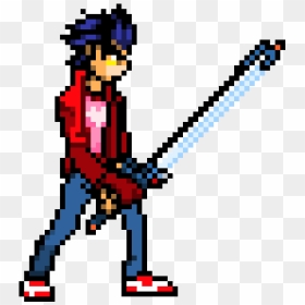 Travis Touchdown Pixel Art, HD Png Download - touchdown png
