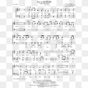 Piano Clipart Choir Note - Sheet Music, HD Png Download - joy to the world png