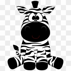 Cliparts For Free Download Zoo Clipart Line Drawing - Zebra Cartoon, HD Png Download - zebra stripes png