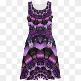 Fairy Flower Purple Stars Mandala Atalanta Sundress - Pattern, HD Png Download - purple stars png