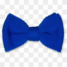 Knitted Bow Tie - Bow Tie, HD Png Download - blue bow tie png