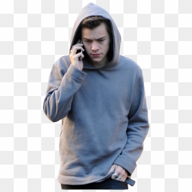 Harry Styles And One Direction Image - Harry Styles In A Hoodie, HD Png Download - harry styles png 2015
