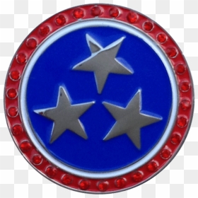 Patriotic Stars Ball Marker & Hat Clip With Crystals, HD Png Download - patriotic stars png