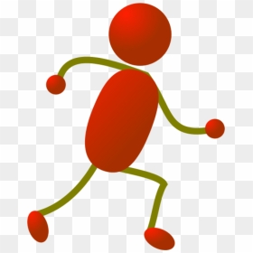 Stick Person Running Clipart Free Images - Clipart Runner Stick Figure, HD Png Download - running person png