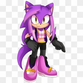 Purple Japanese Fan Png Transparent - Sonic Fan Characters, Png Download - weasel png