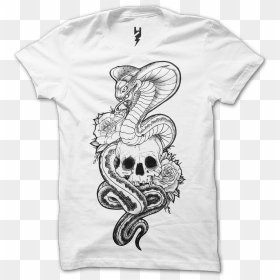 Skull X Snake Tattoo From Xteas Created For The Launch - Tattoo, HD Png Download - snake tattoo png